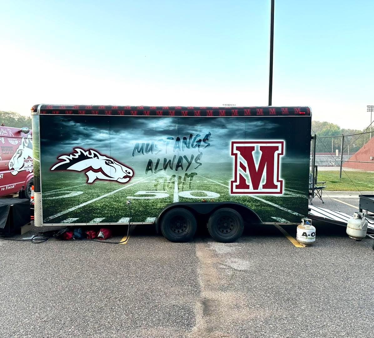 Mustangs Enclosed Trailer