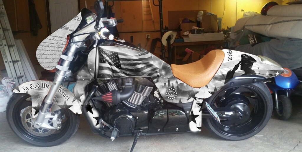 Patriotic Motorcycle