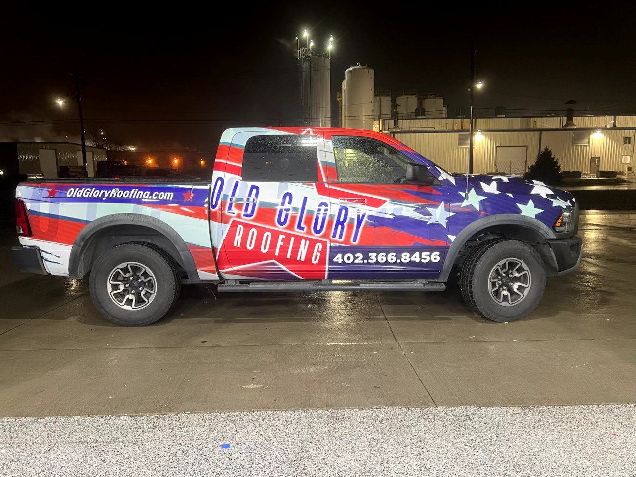 Old Glory Roofing Pickup